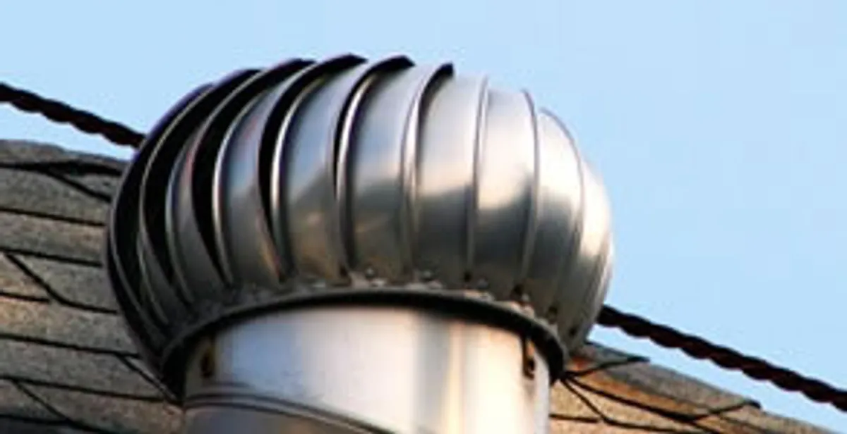attic fan installation services with professionally installed roof ventilation unit in Redding, CA