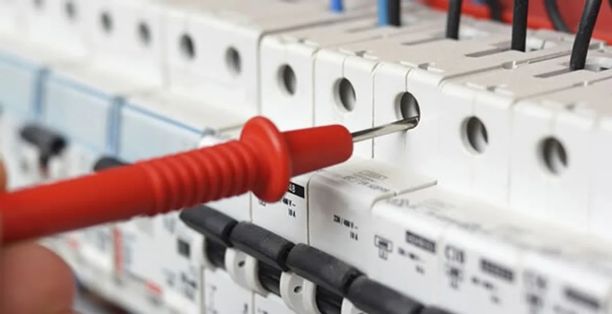 Electrical contractor testing circuit breakers during electrical repair in Cottonwood, CA